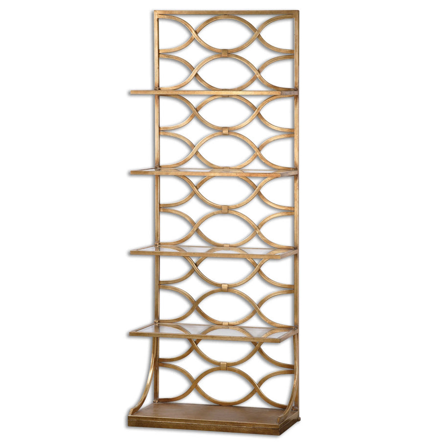 Gold Glam Etagere Shelf