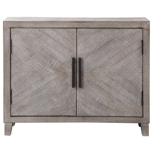 Rustic Two Door Fir Wood Cabinet