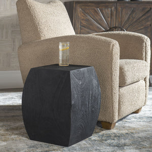 Uttermost Grove Black Wooden Accent Stool