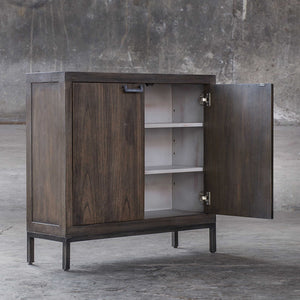Simplicity Two-Door Wood Cabinet