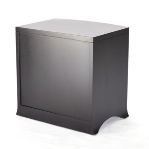 Bow Front 3-Drawer Chest - Ebony
