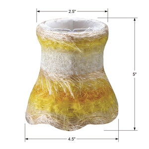 Crystorama 5" Yellow Mini Shade