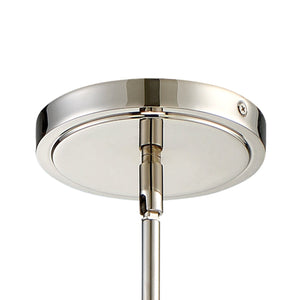Libby Langdon for Crystorama Grayson 1 Light Polished Nickel Pendant