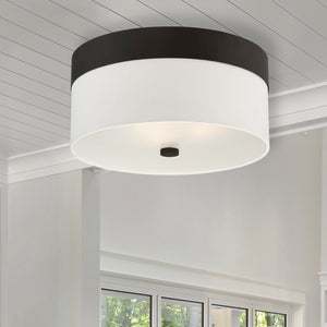 Libby Langdon for Crystorama Grayson 3 Light Dark Bronze Ceiling Mount