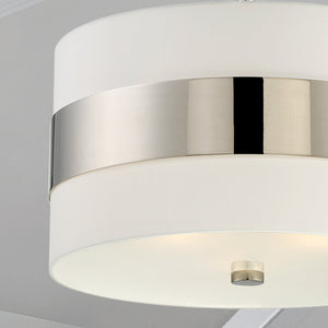 Libby Langdon for Crystorama Grayson 3 Light Polished Nickel Chandelier