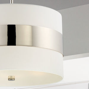Libby Langdon for Crystorama Grayson 5 Light Polished Nickel Chandelier