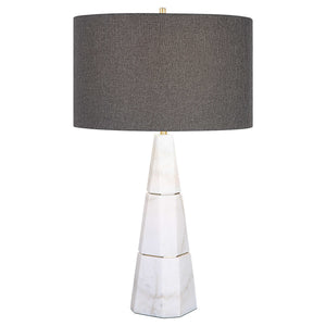 Citadel White Marble Table Lamp