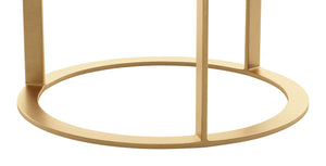 Helena Marble Coffee Table White & Gold
