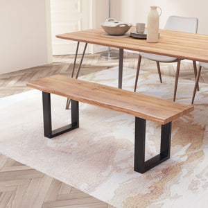 Louisa Bench Natural & Black