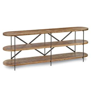 Regina Andrew Rustic Workshop Console Table – Blackened Iron