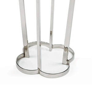 Regina Andrew Clover Table with Marble Top - Polished Nickel