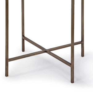 Regina Andrew Bone Drum Side Table – Antique Brass