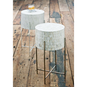 Regina Andrew Bone Drum Side Table – Antique Brass