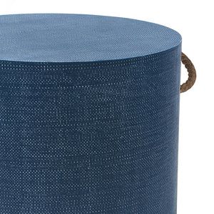 Regina Andrew Resin Weave Round End Table – Indigo