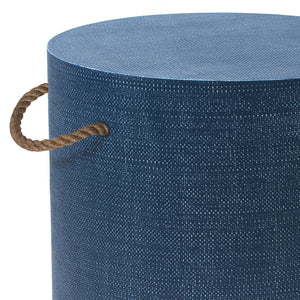 Regina Andrew Resin Weave Round End Table – Indigo