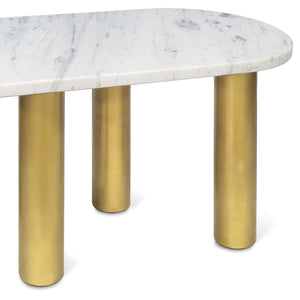 Southern Living Gabrielle Marble Cocktail Table