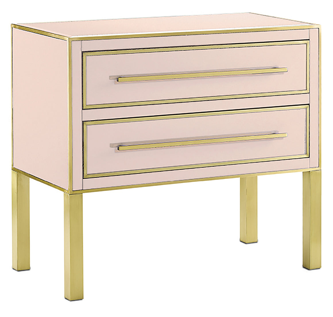 Currey and Company Arden Pink Chest
