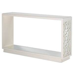 Currey and Company Trellis & Mirror Console Table