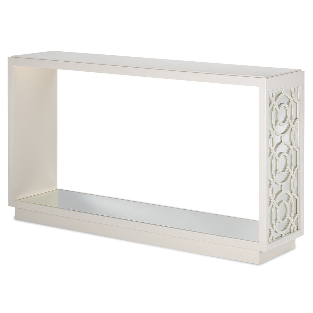 Currey and Company Trellis & Mirror Console Table