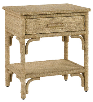 Currey and Company Olisa Nightstand-Albaca Rope