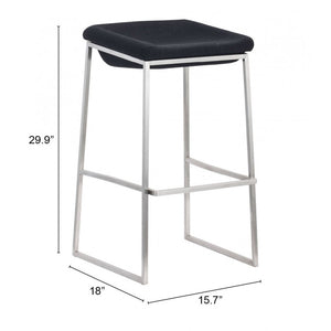 Lids Barstool Dark Gray (Set of 2) - Dark Gray