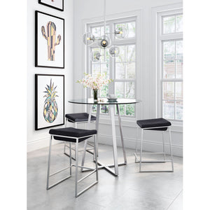 Lemon Drop Counter Table Chrome - Chrome