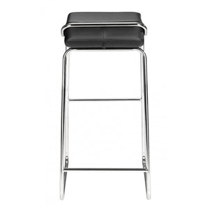 Wedge Barstool Black (Set of 2) - Black