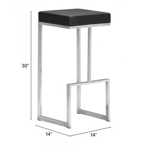 Darwen Barstool Black (Set of 2) - Black
