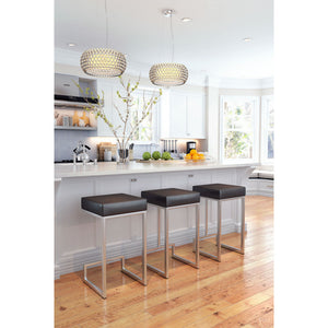 Darwen Counter Stool Black (Set of 2) - Black