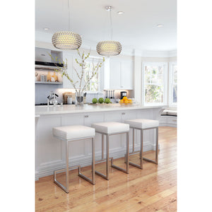 Darwen Counter Stool White (Set of 2) - White