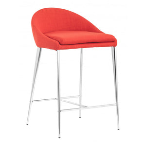 Reykjavik Counter Chair Tangerine (Set of 2) - Tangerine