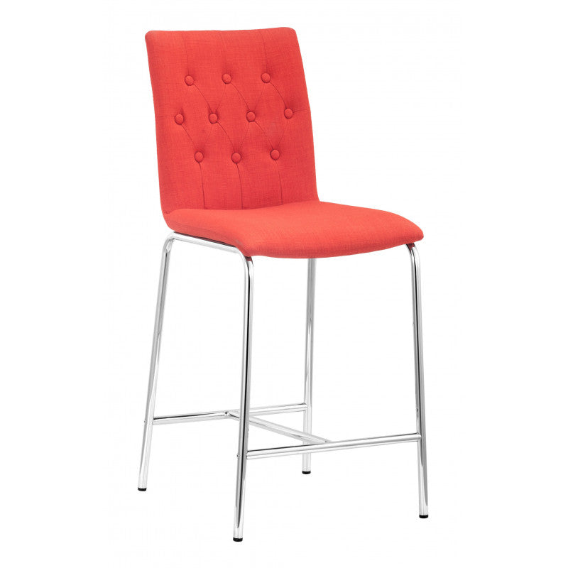 Uppsala Counter Chair Tangerine (Set of 2) - Tangerine