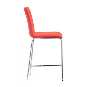 Uppsala Counter Chair Tangerine (Set of 2) - Tangerine