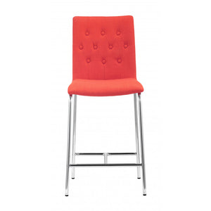 Uppsala Counter Chair Tangerine (Set of 2) - Tangerine