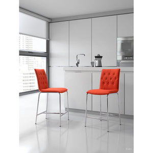 Uppsala Counter Chair Tangerine (Set of 2) - Tangerine