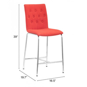 Uppsala Counter Chair Tangerine (Set of 2) - Tangerine