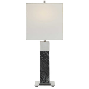 Pilaster Black Marble Table Lamp