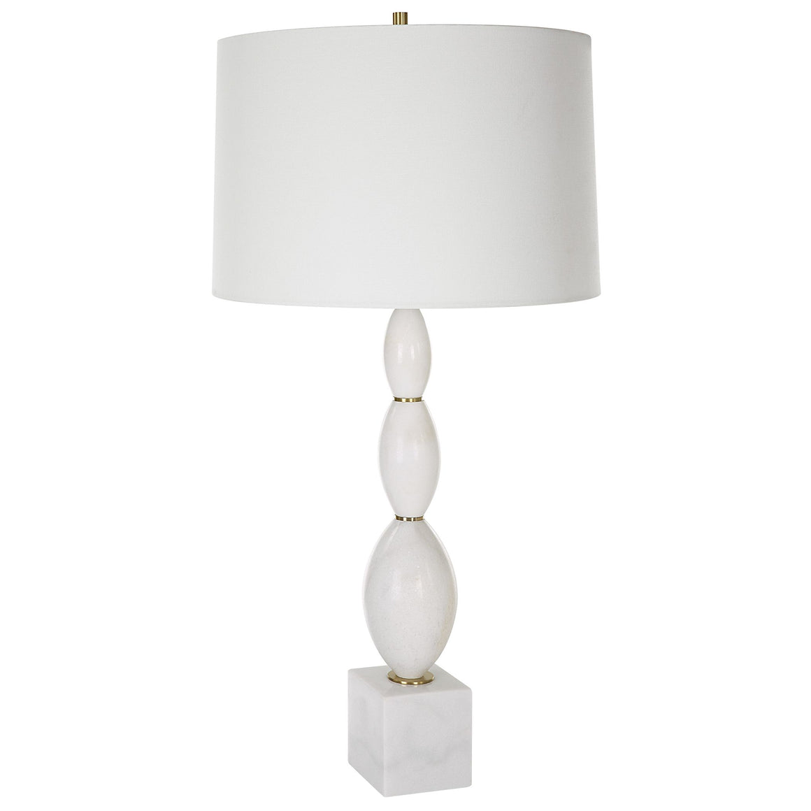 Uttermost Regalia White Marble Table Lamp