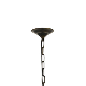 Butler 5 Light Hand Cut Crystal English Bronze Chandelier