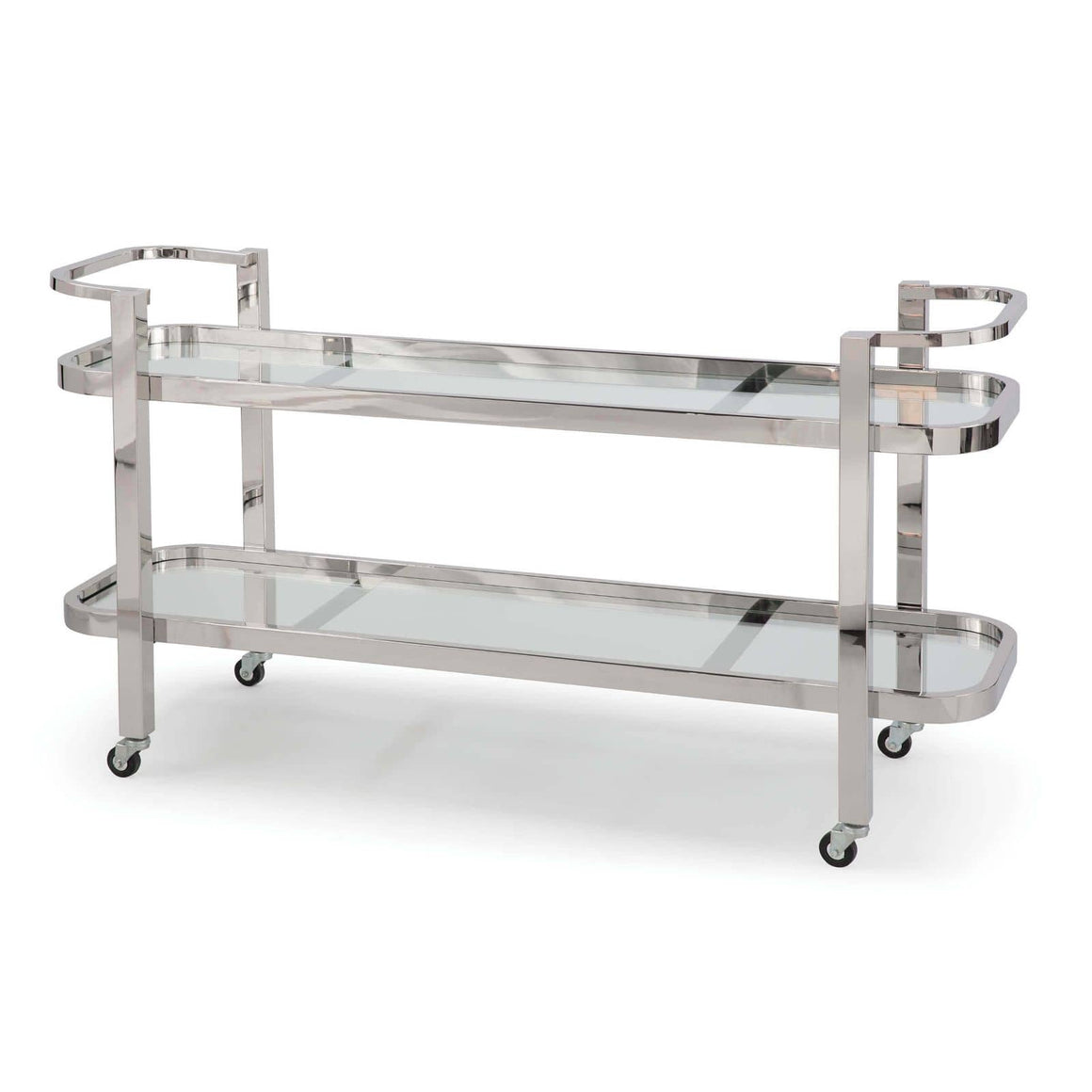 Carter Bar Cart (Polished Stainless Steel)