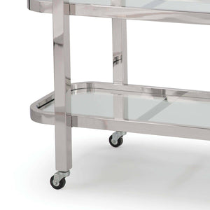 Carter Bar Cart (Polished Stainless Steel)