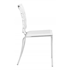 Criss Cross Dining Chair White (Set of 4) - White