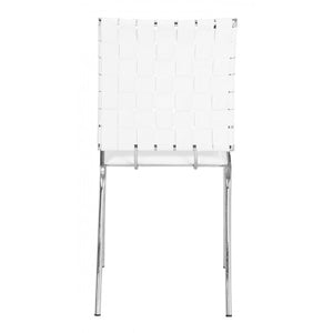 Criss Cross Dining Chair White (Set of 4) - White