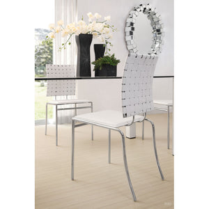 Criss Cross Dining Chair White (Set of 4) - White