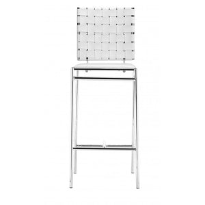 Criss Cross Counter Chair White (Set of 2) - White