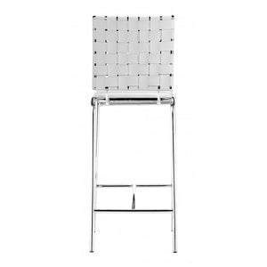 Criss Cross Counter Chair White (Set of 2) - White