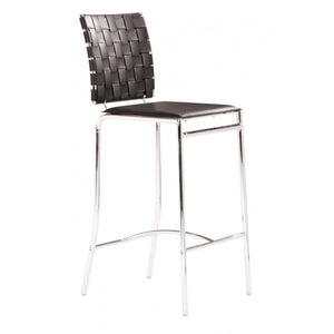 Criss Cross Counter Chair Black (Set of 2) - Black