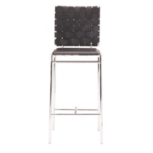 Criss Cross Counter Chair Black (Set of 2) - Black