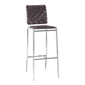 Criss Cross Barstool Espresso (Set of 2) - Espresso