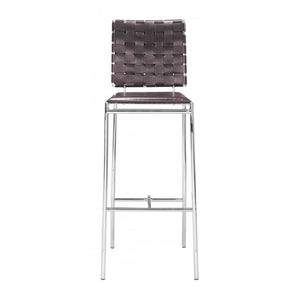 Criss Cross Barstool Espresso (Set of 2) - Espresso